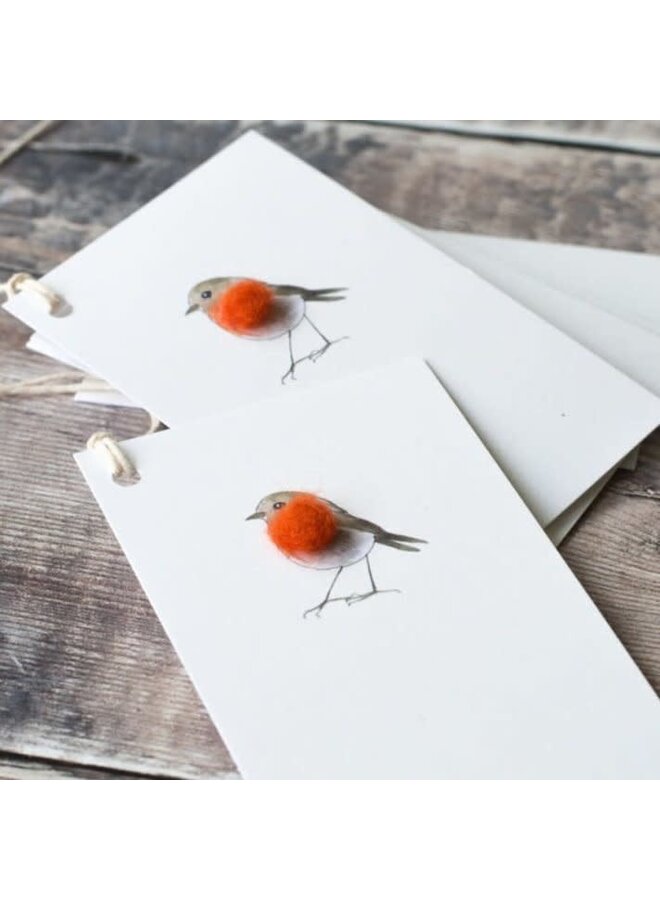 Christmas Robin  6 Pack Gift Tags