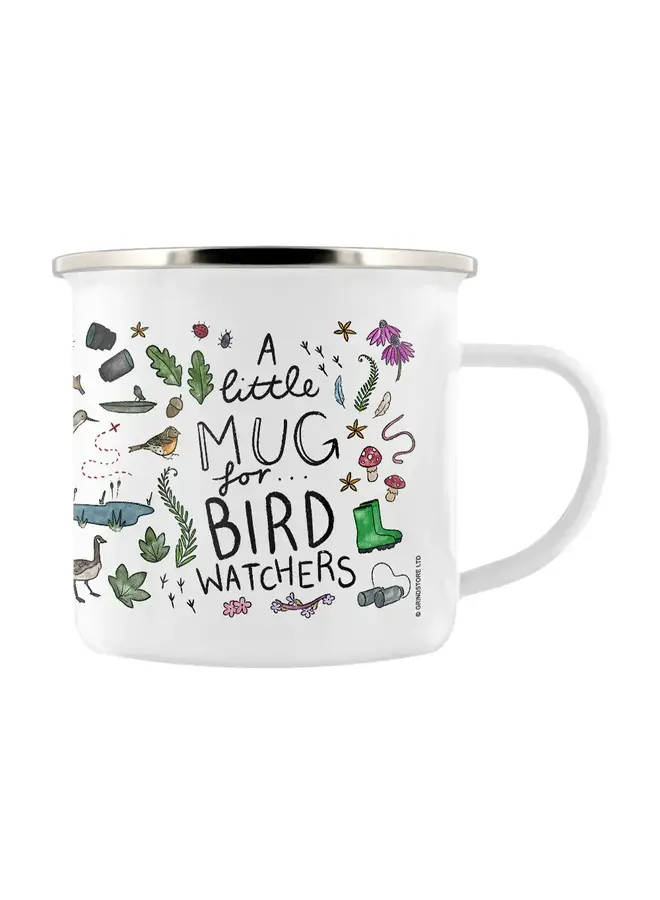 Bird Watcher  Enamel Mug 16