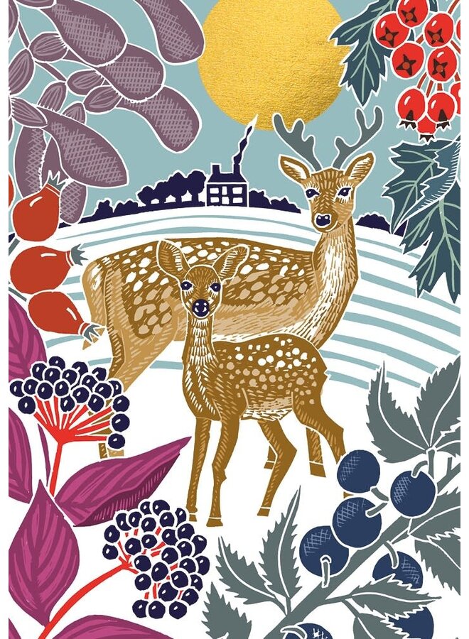 Stag and Fawn  by Kate Heiss