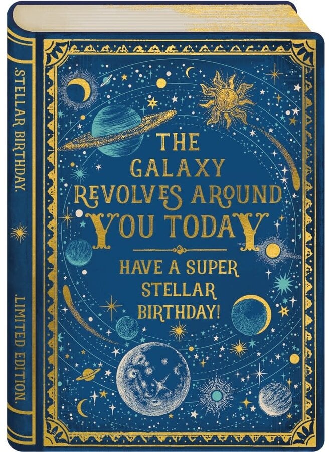 Galaxy Revolves Around You Story Book Card
