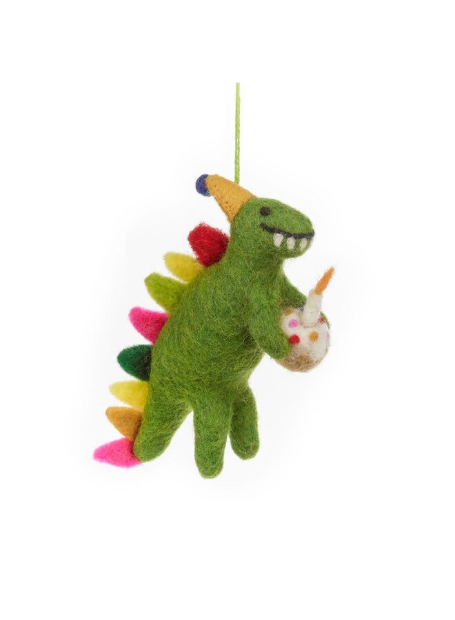 Dino Happy Birthday Felt  Hanging Decoration