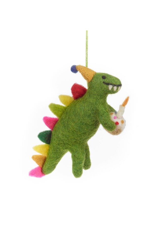Dino grattis på födelsedagen filt hängande dekoration