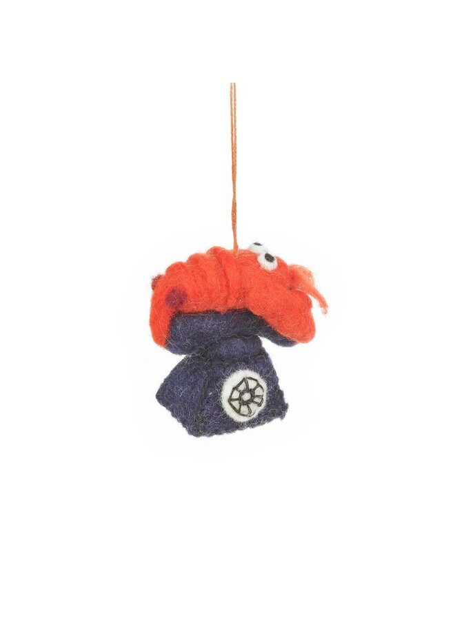 Dali Lobster Telephone  Felt  Hanging Decoration