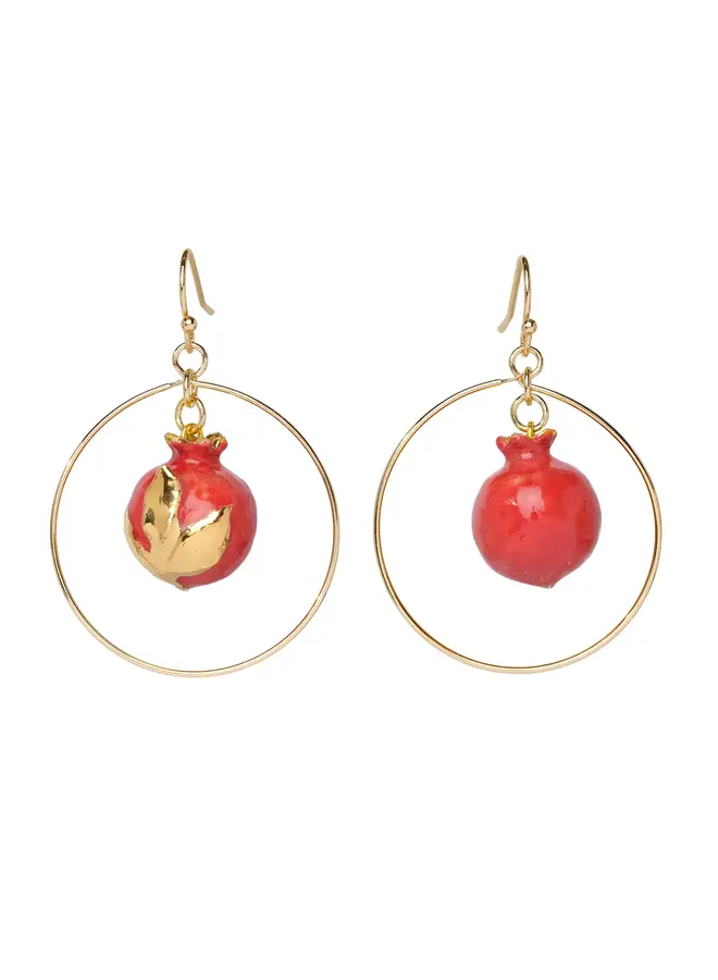 Pomegranate Charm Drop Earrings134