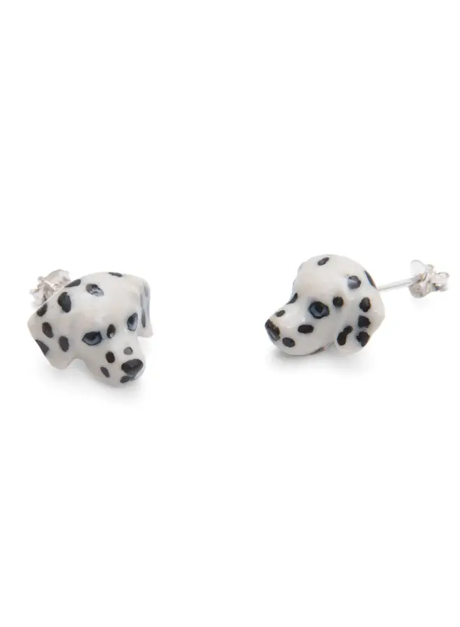 Dalmation Head Charm Stud Earrings132