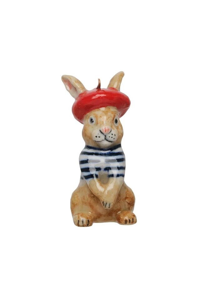 Bunny in Beret Charm 129