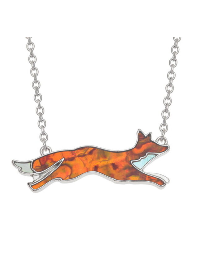 Fox  Amber Paua Shell & MOPearl Necklace 894