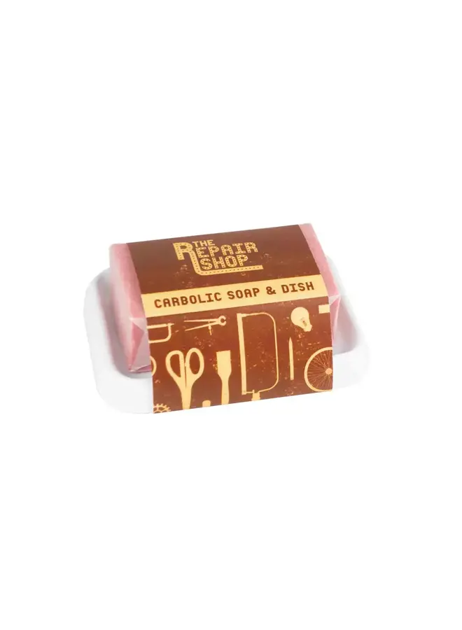 Carbolic Exfoliating Soap and Dish 200gm