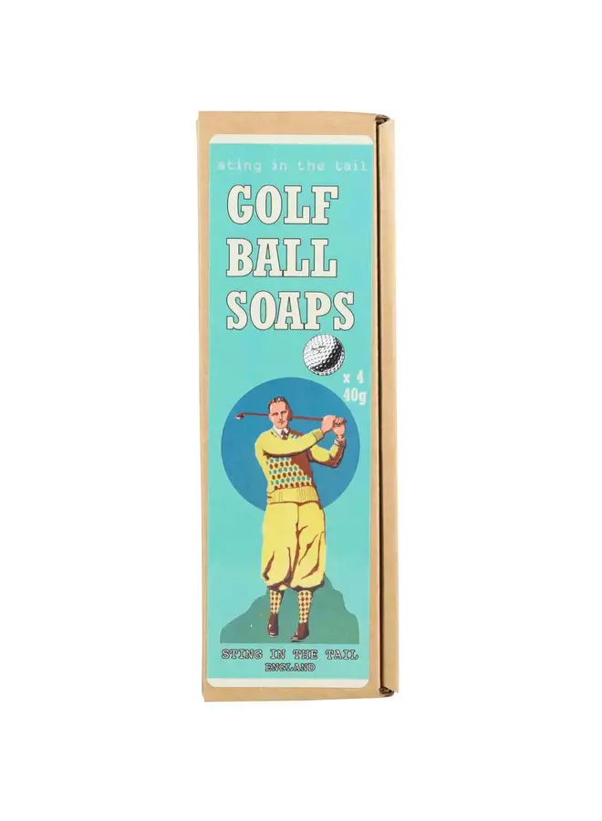 Golf Ball Box of 4 Soaps