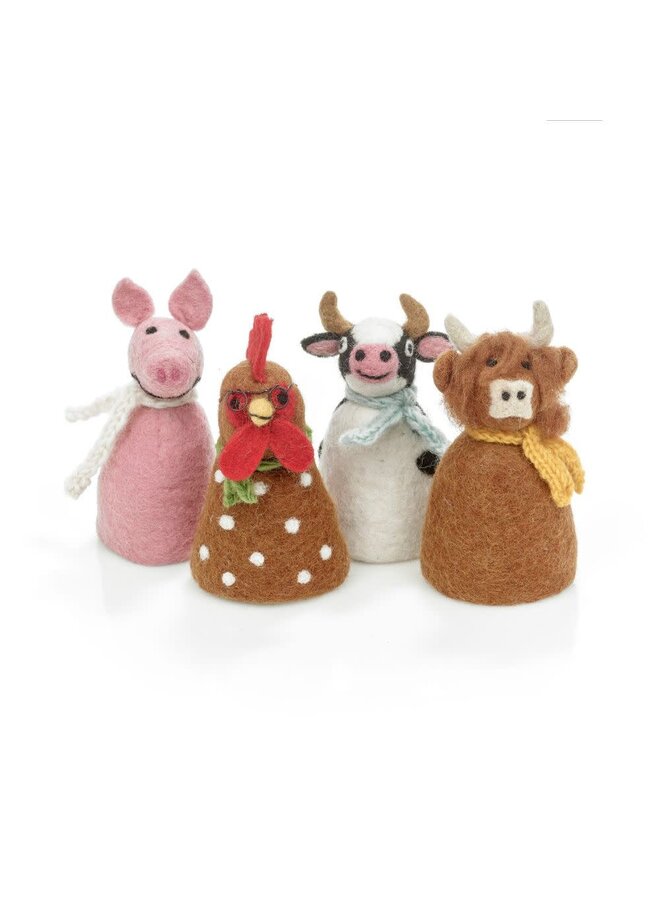 Pig Farmyard Buddy Felt Egg Cosy