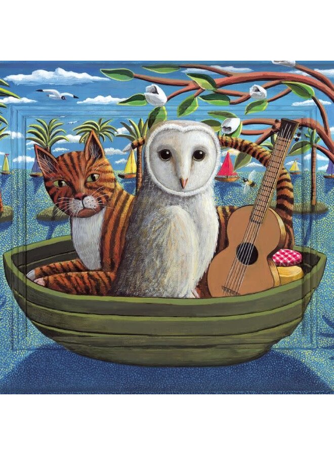 The Owl and The Pussycat Card av PJ Crook