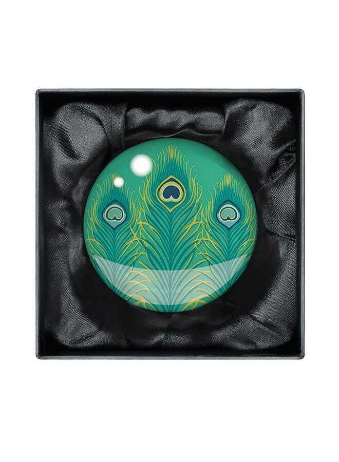 Glas-Briefbeschwerer „Pfauenfedern“ von Matthew Williamson Designs