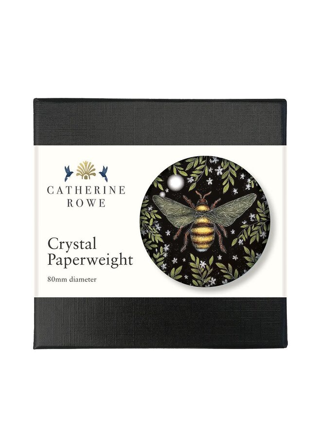 Presse-papier en cristal Honey Bee par Catherine Rowe