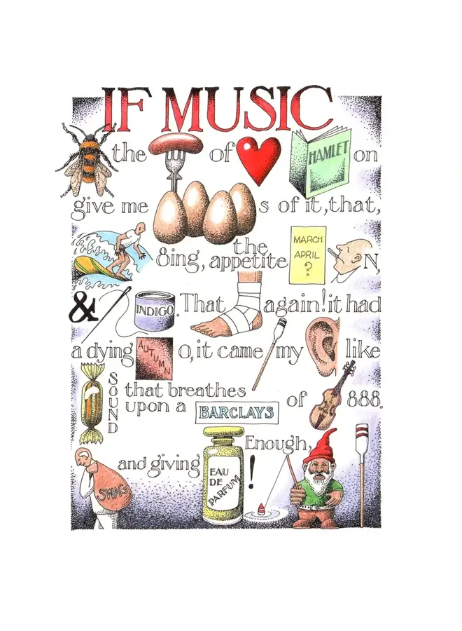 If Music Be .... large card 927