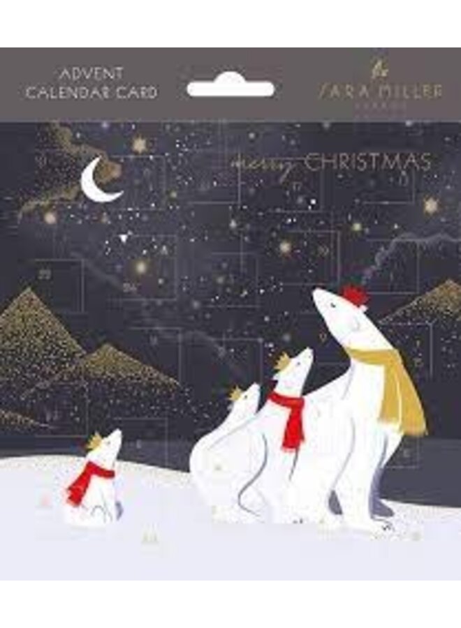 Merry Christmas by Sara Miller Advent Calendar Card