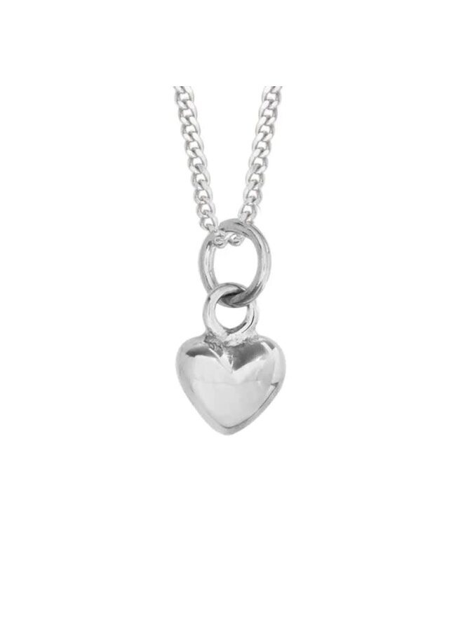 Серебряное ожерелье с подвеской в виде сердца 183