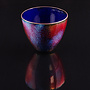 Red & Blue with Blue inside Enamelle Copper Bowl 04