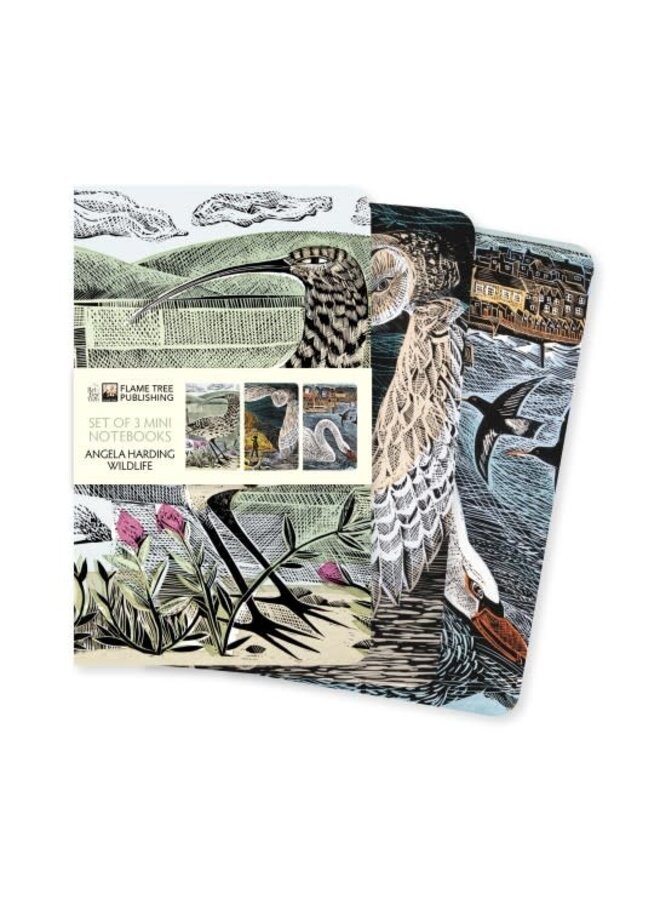 Set of Three Wildlife  Mini Notebooks by Angela Harding