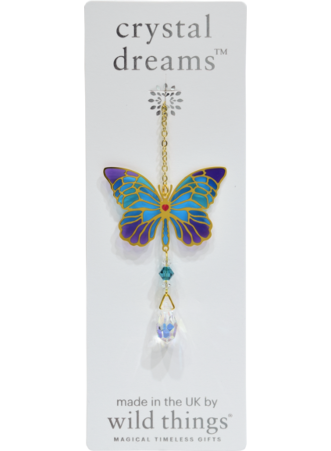 Butterfly Iris crystal hanging 10
