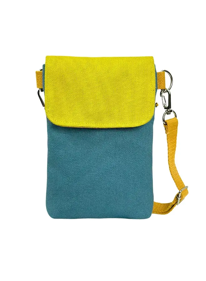 Handytasche Geldbörse Blau / Citrus 992