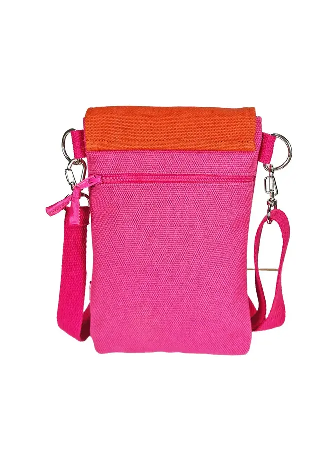 Handytasche Geldbörse Hot Pink / Orange 994