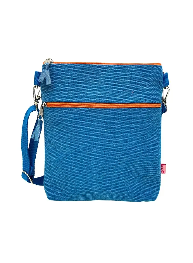 Cross Body Purse Aqua / Orange 997