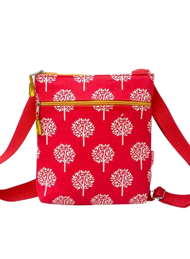 Tree Design Messenger Bag Coral 1008