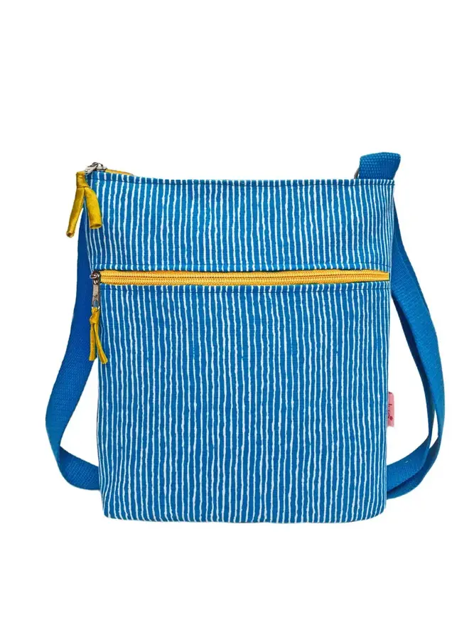 Stripe Design Messenger Bag Petrol 1009