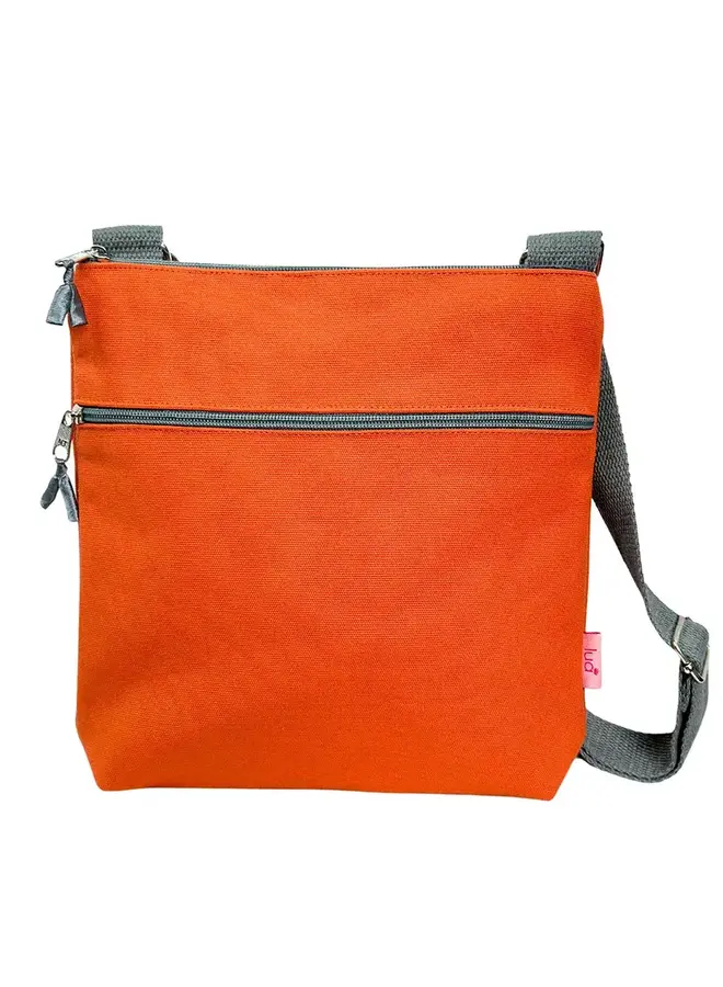 Bandolera Naranja / Gris 1010