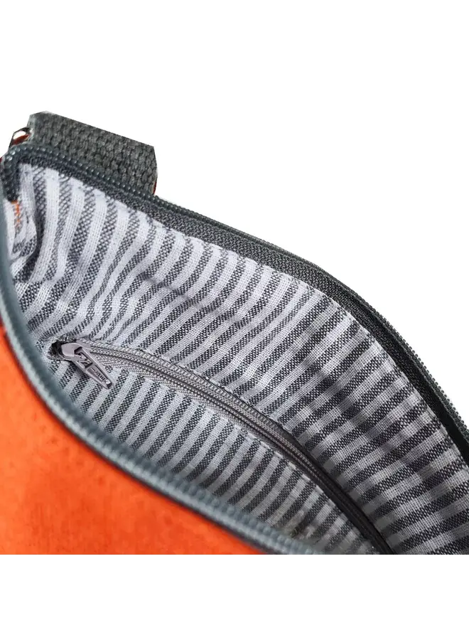 Оранжевая/серая сумка через плечо 1010