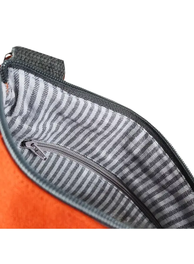 Sac bandoulière orange/gris 1010