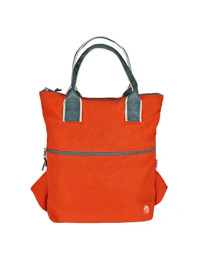 Orange Canvas Back Pack 1014