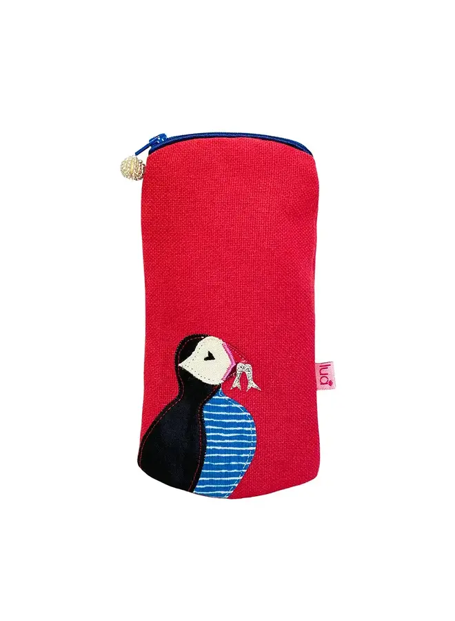 Puffin Applique Glasögon Purse Coral 1048