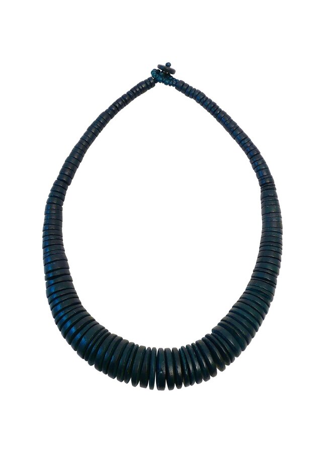 Coco Disk Dark Navy necklace 169
