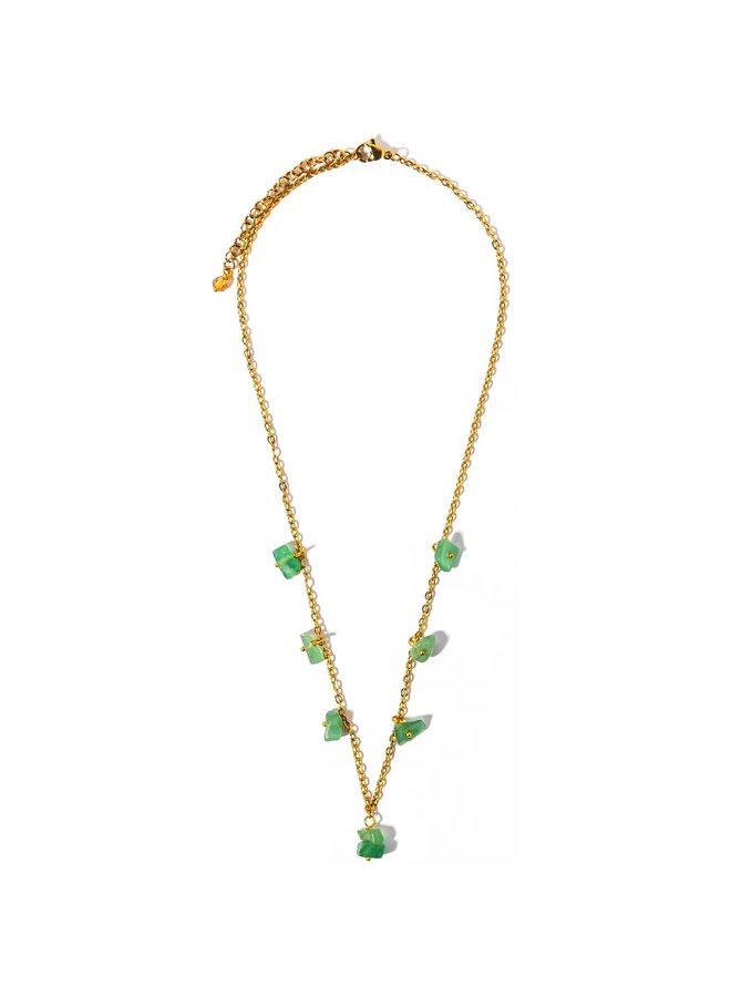 Collier Aventurine verte 170