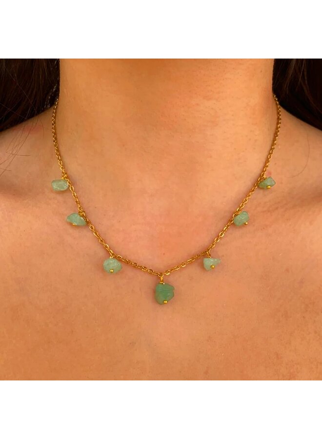 Collar Aventurina Verde 170