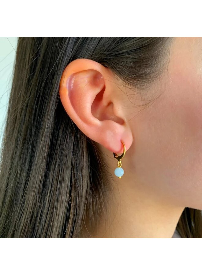 Aquamarine  Earrings 174