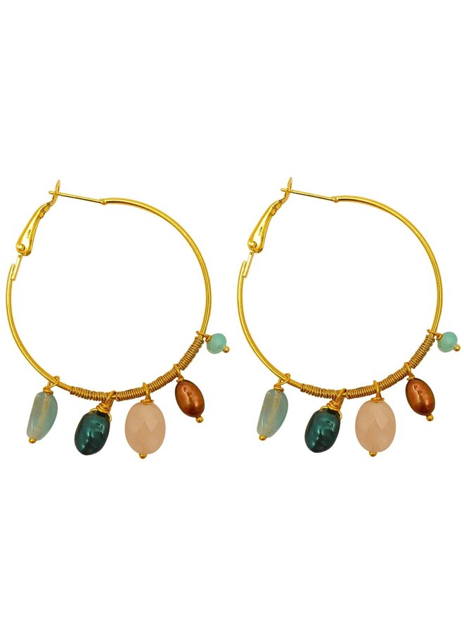 Charm Hoop Earrings 182