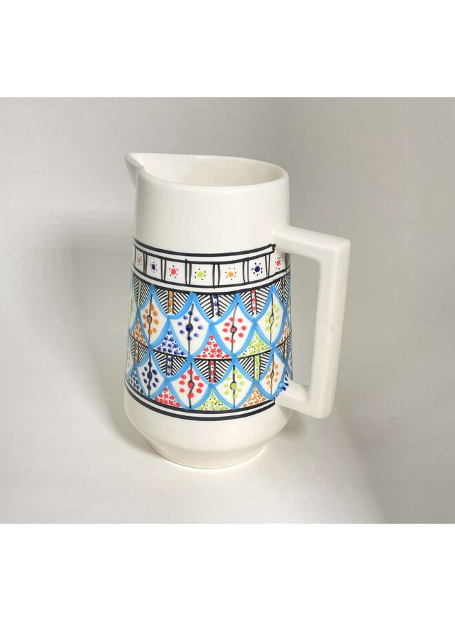 Rainbow  Jug - hand made 36