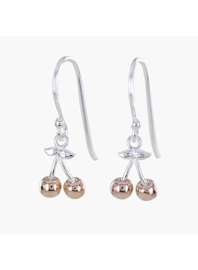 Cherry Drop Silver earrings 119