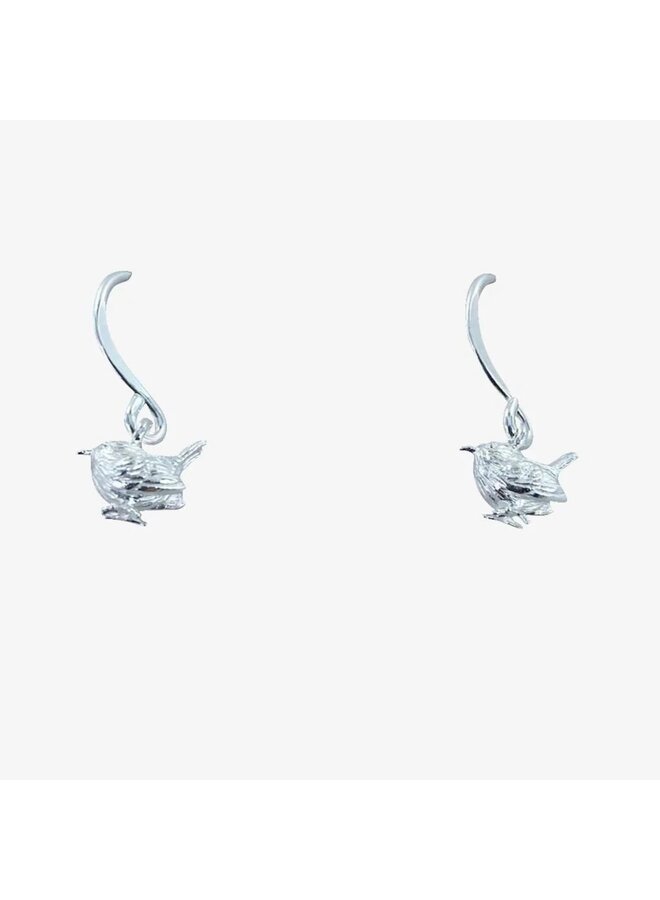 Pendientes Wren Gota Plata 124