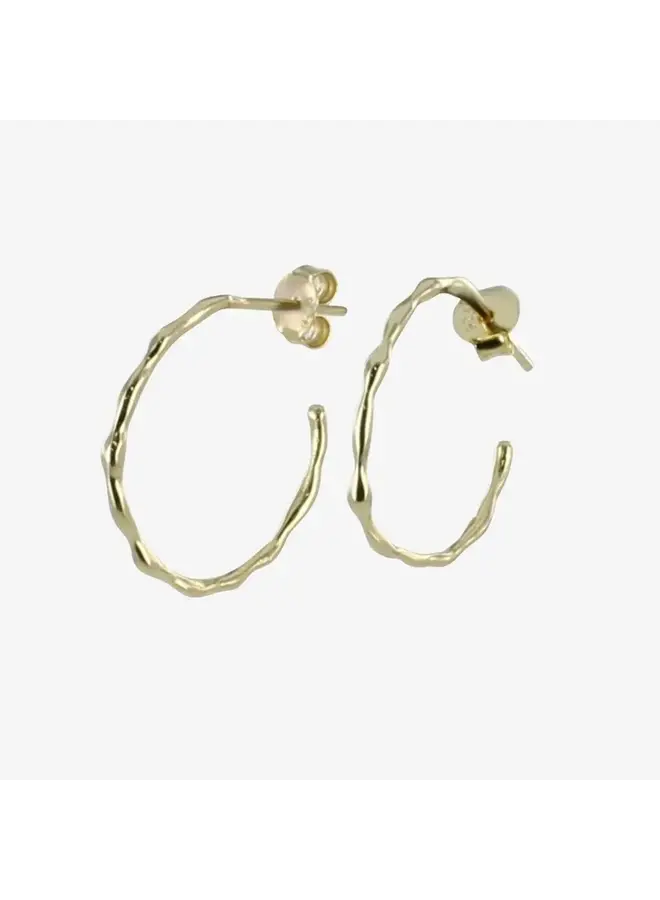 Hula Hoop Silver Stud Earrings  133