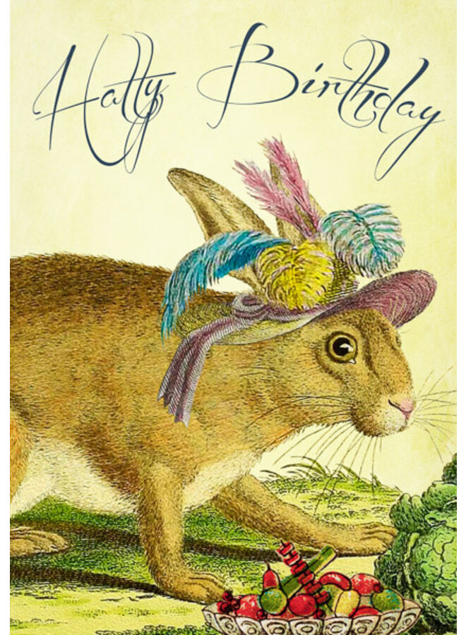 Rabbit & Cabbage Card
