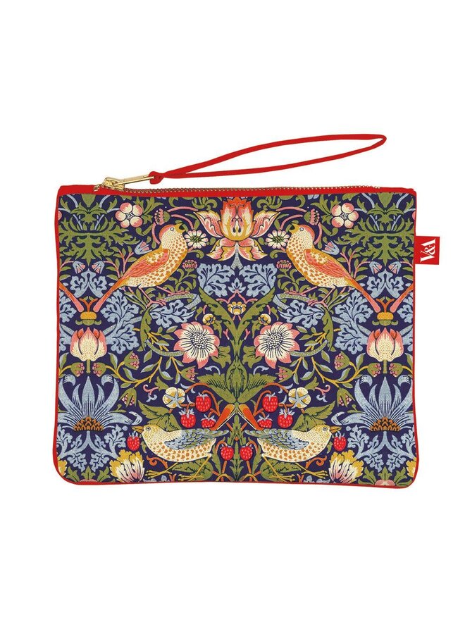 Strawberry Thief Pouch Bag av William Morris