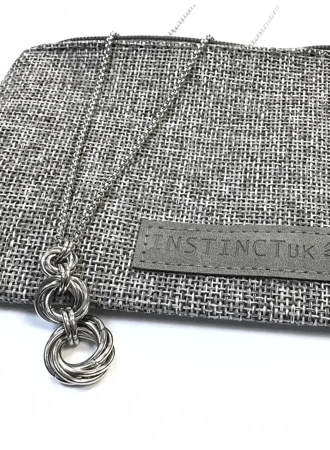 Rose Chain Maille  Graduated Necklace 06