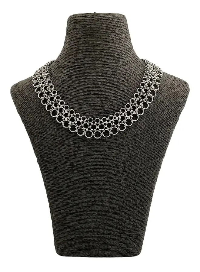 Japanese Chain Maille  Armour Round Necklace 11