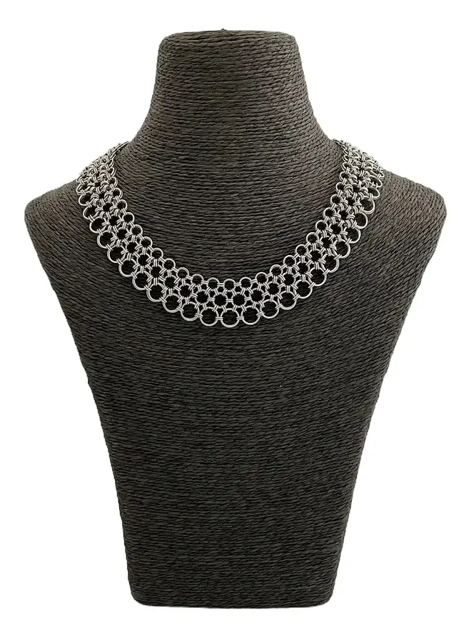 Japanische Chain Maille Armor Runde Halskette 11