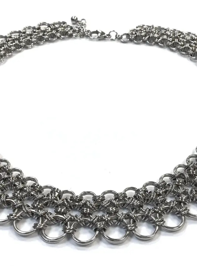 Japanese Chain Maille  Armour Round Necklace 11