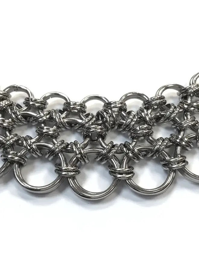 Japanese Chain Maille  Armour Round Necklace 11