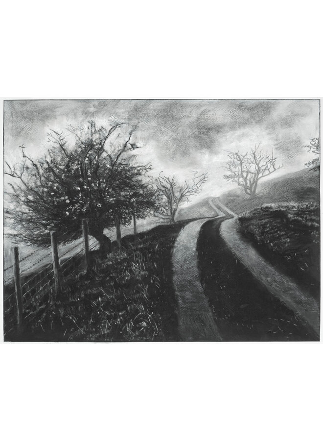 Mist on The Road to Rake Farm No. 3 Giclee print Framed 38 cm x 28.5 cm